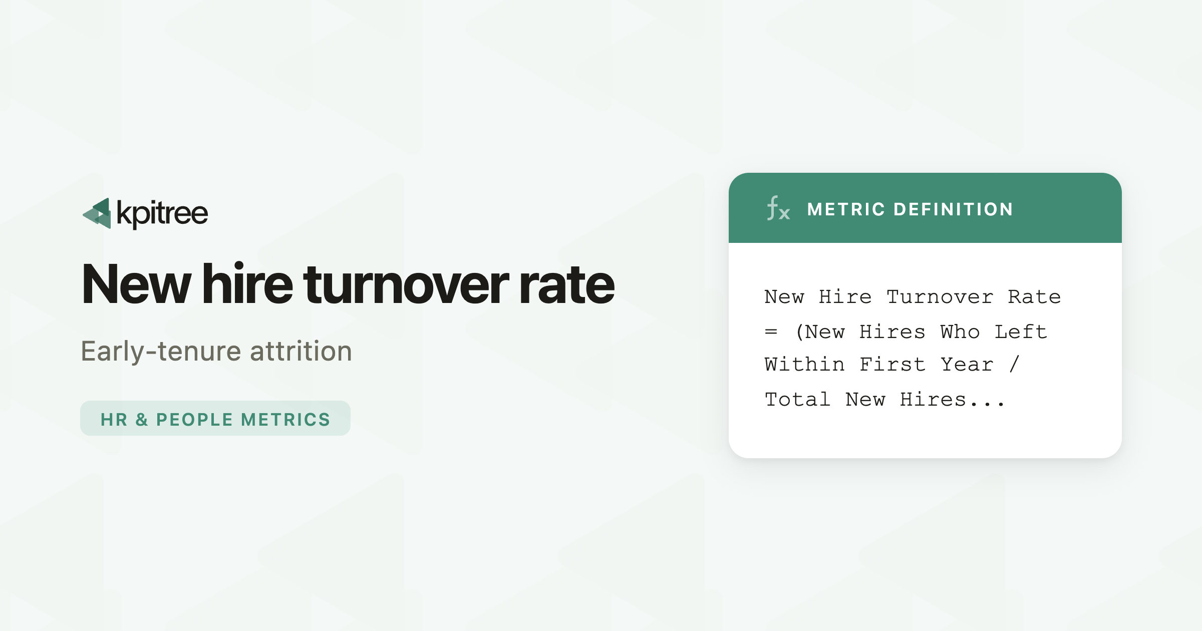 New Hire Turnover Rate: Definition, Formula & Benchmarks - KPI Tree