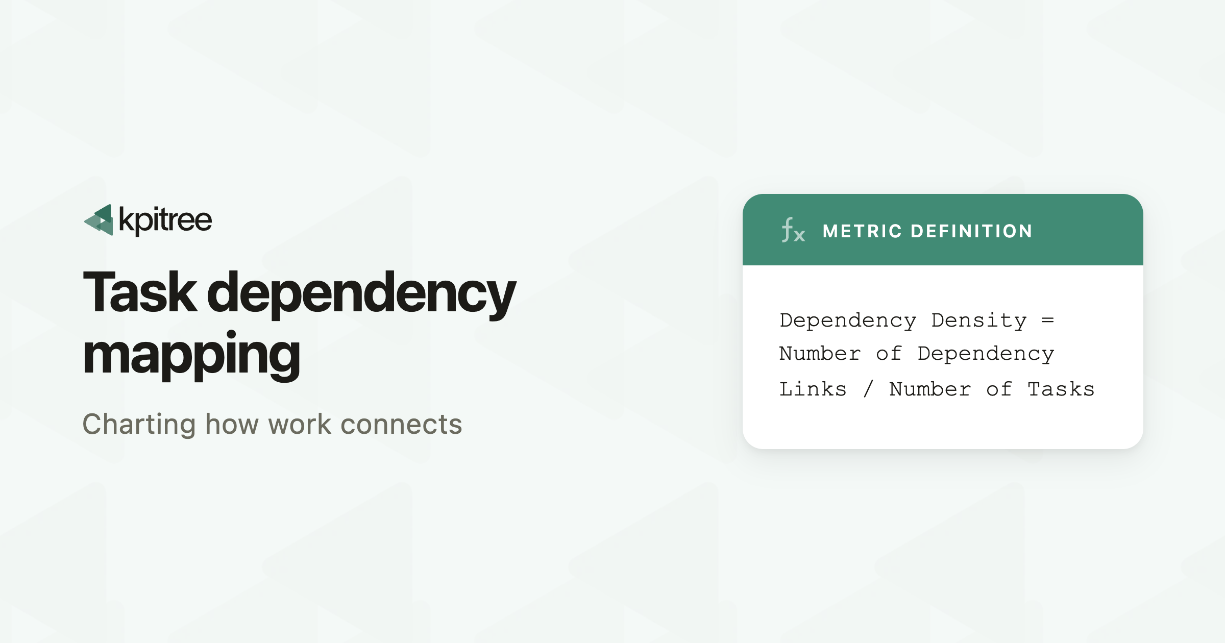 Task Dependency Mapping - KPI Tree