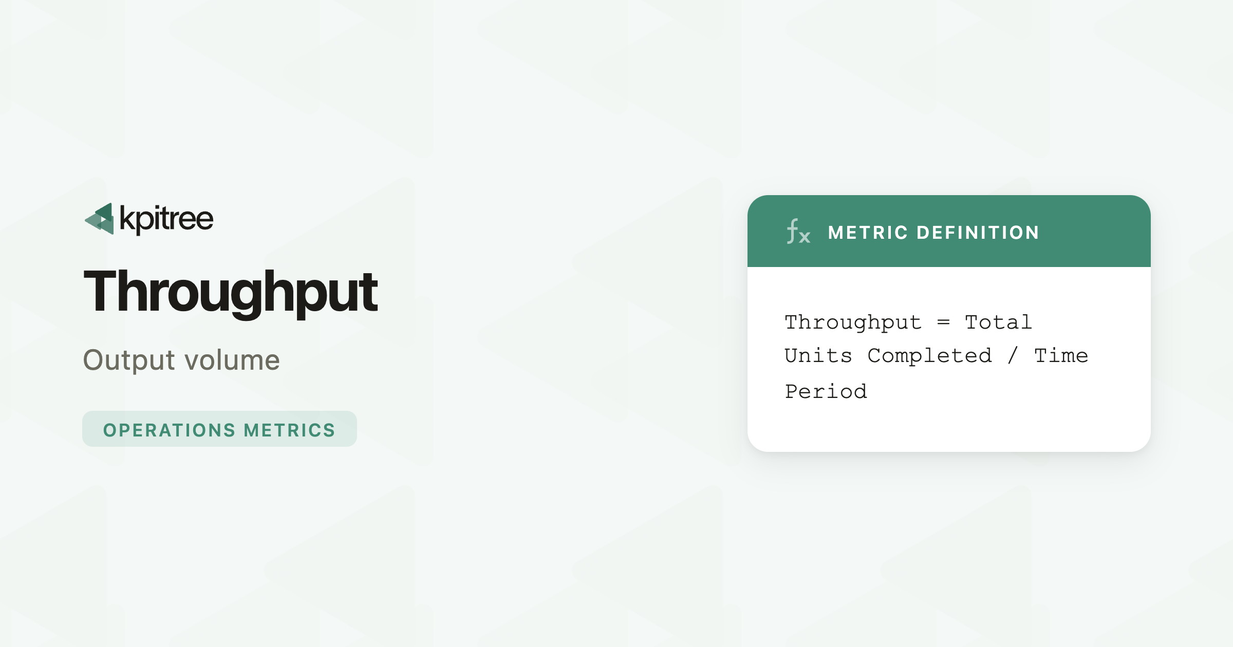 Throughput: Definition, Formula & Optimisation Strategies - KPI Tree