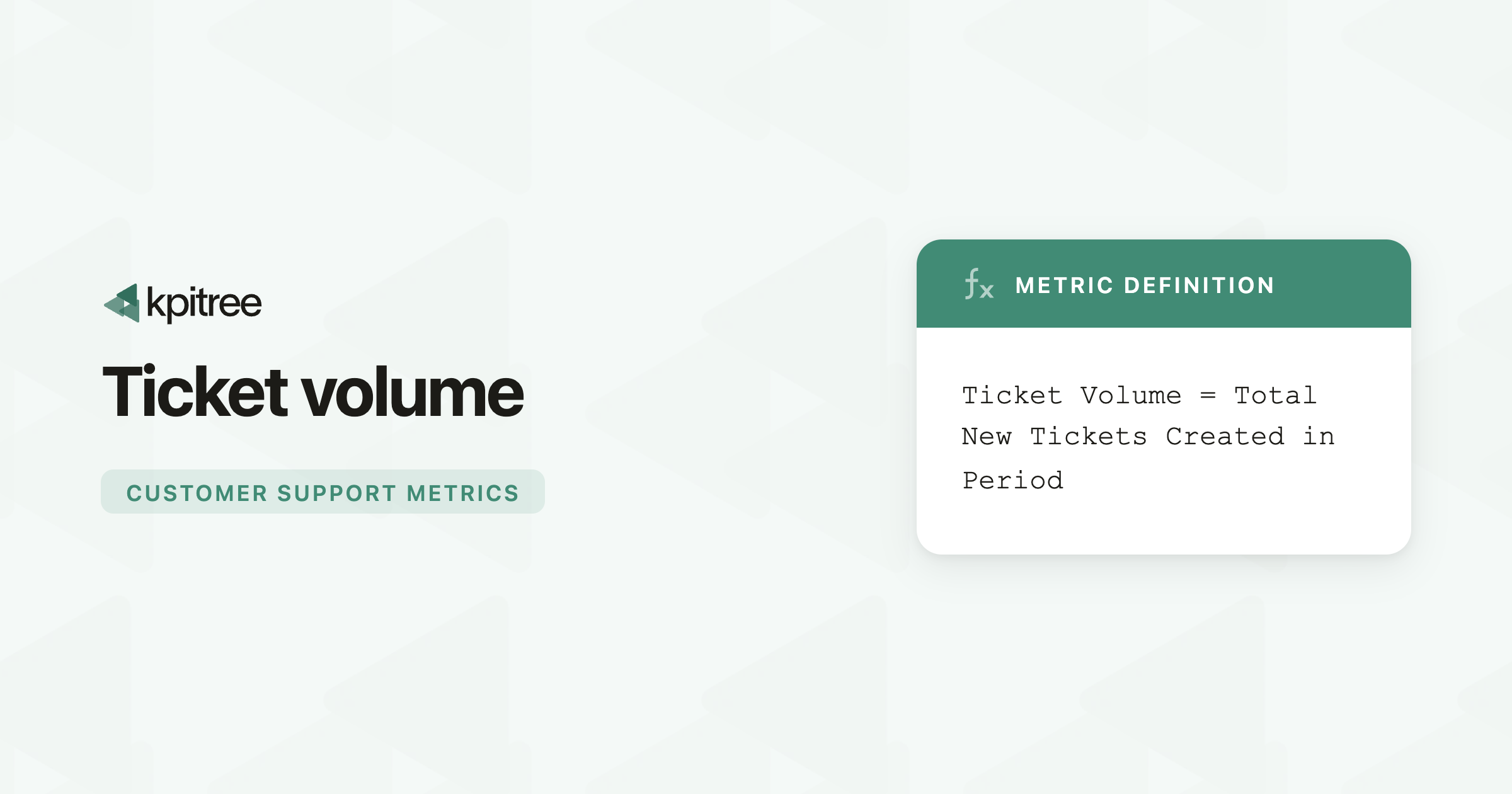 Ticket Volume: Definition, Formula & Benchmarks - KPI Tree