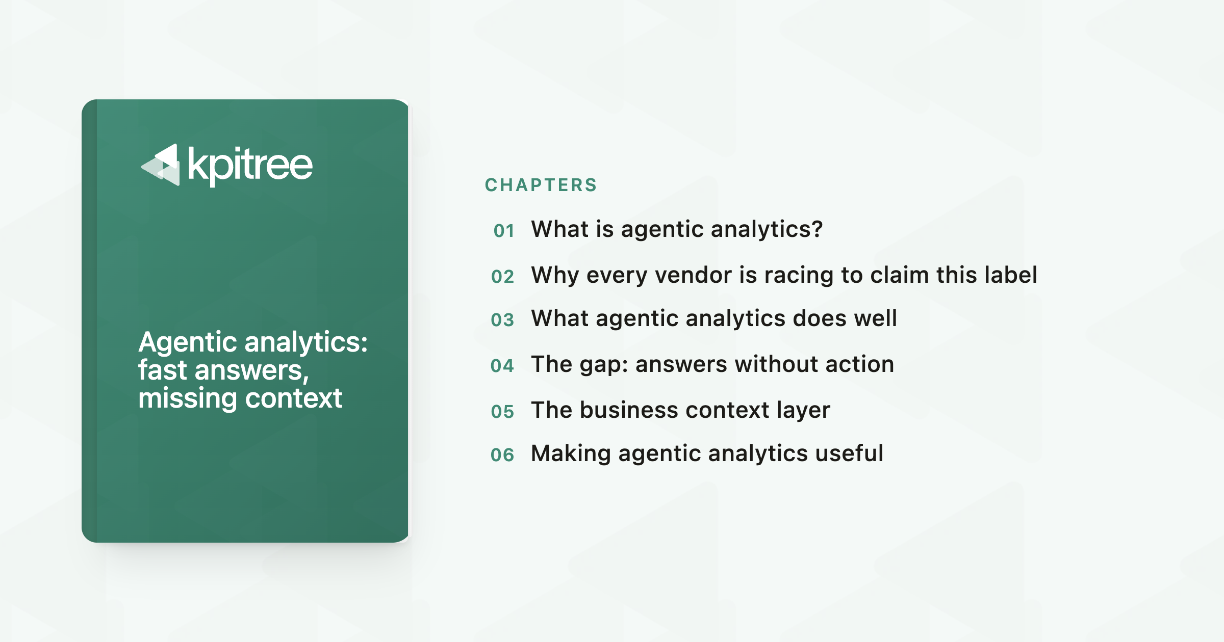 Agentic Analytics - KPI Tree