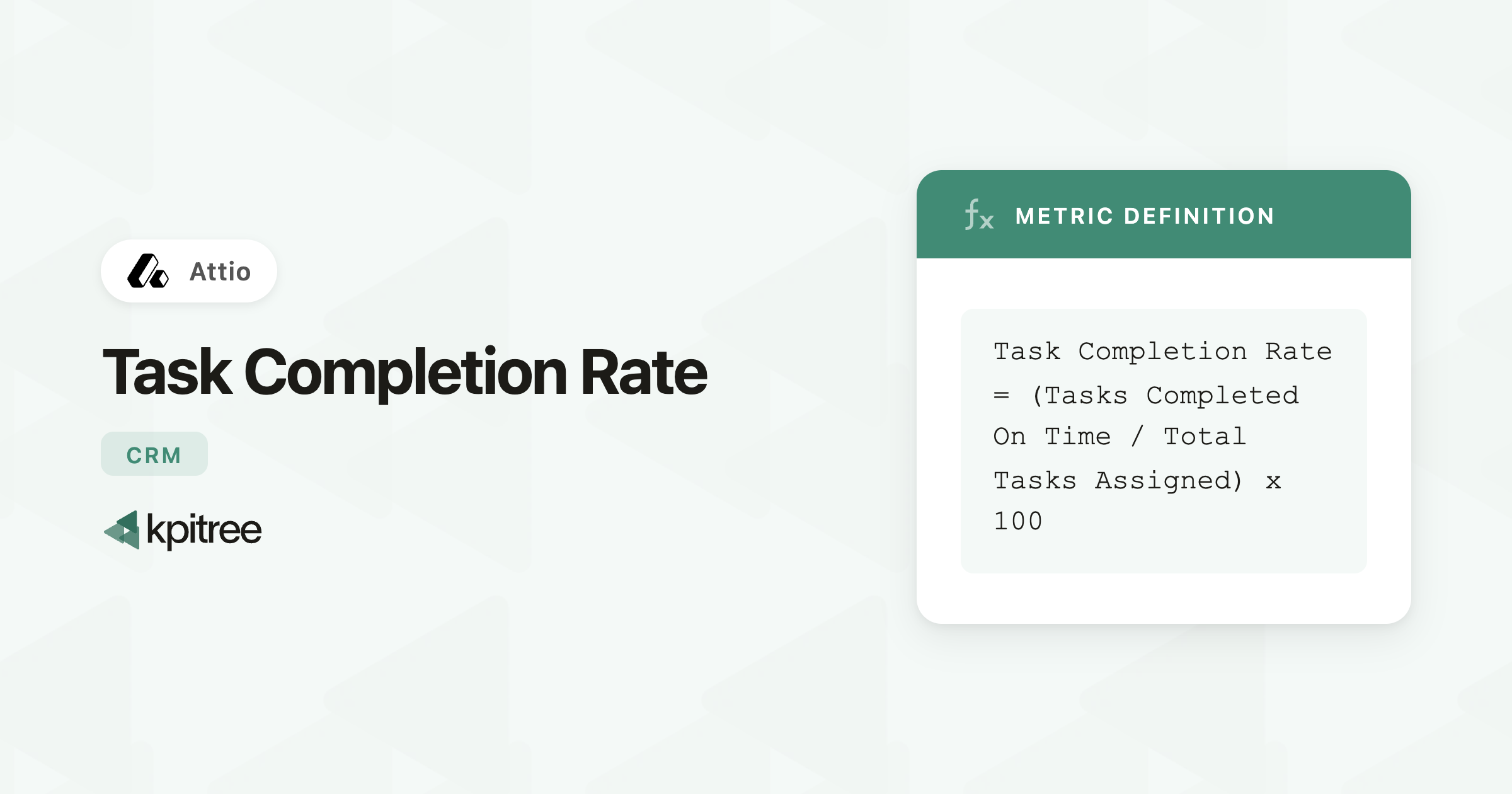 Task Completion Rate for Attio - KPI Tree