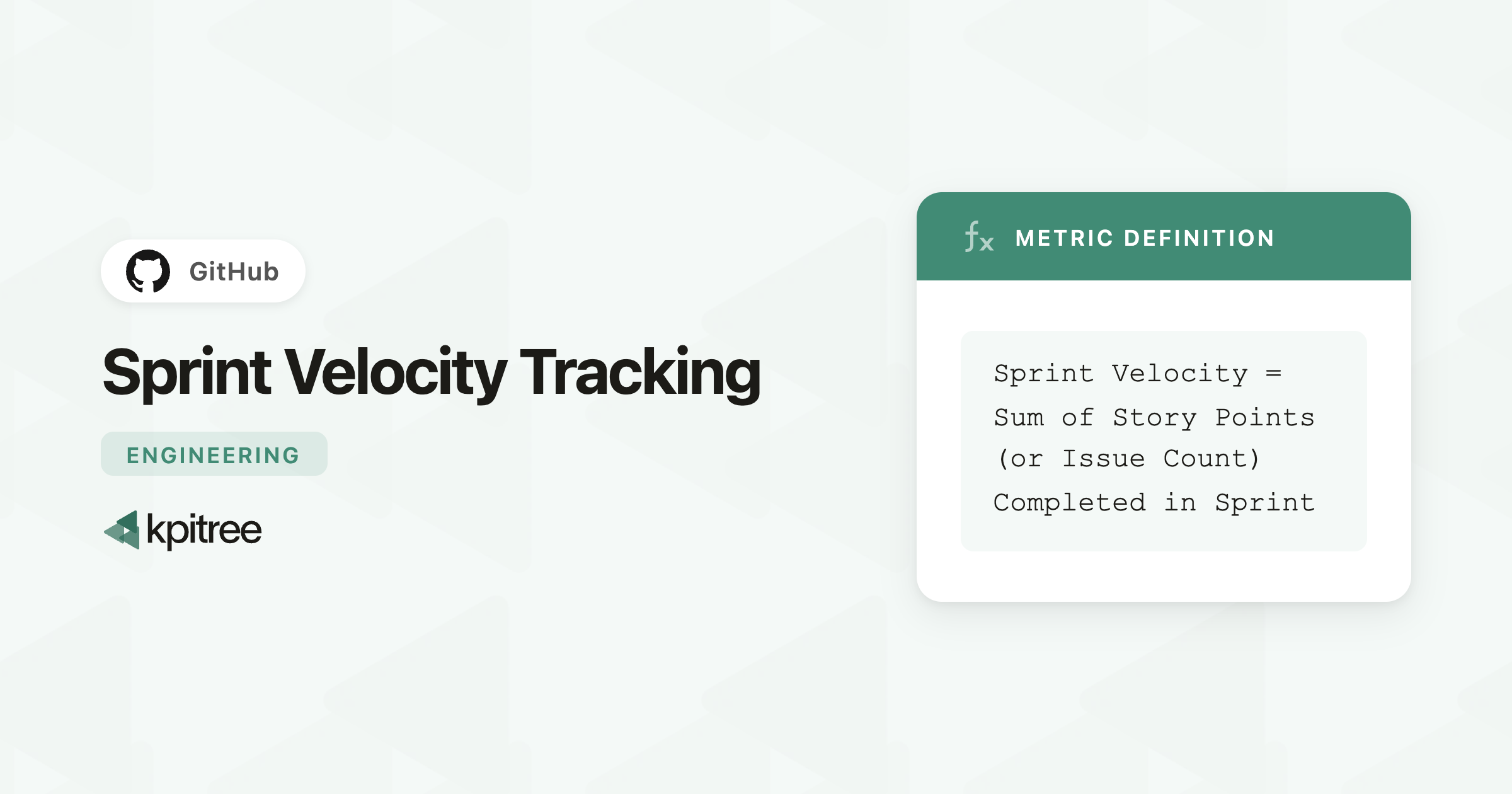 Sprint Velocity Tracking for GitHub - KPI Tree