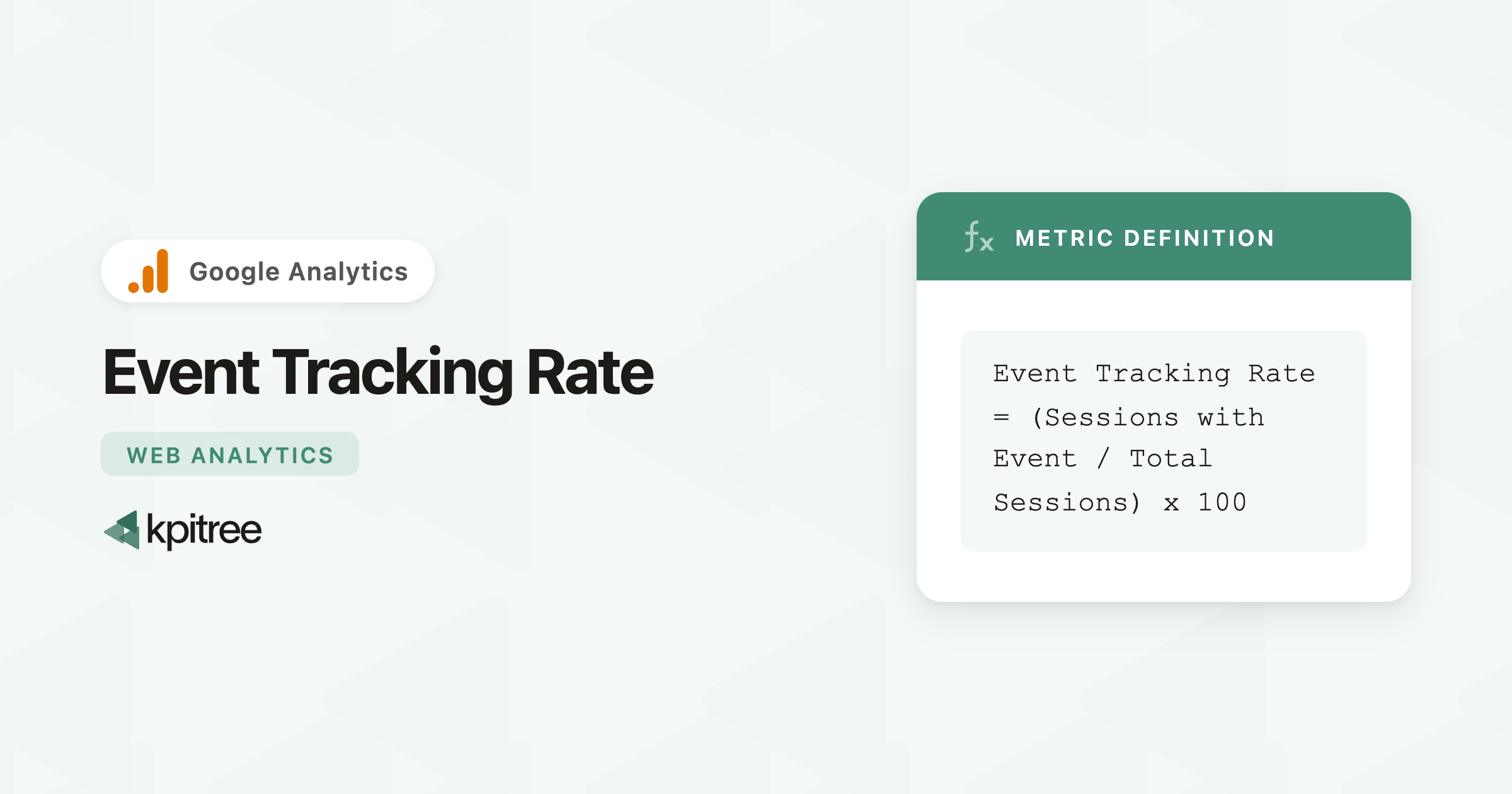 Event Tracking Rate for Google Analytics - KPI Tree