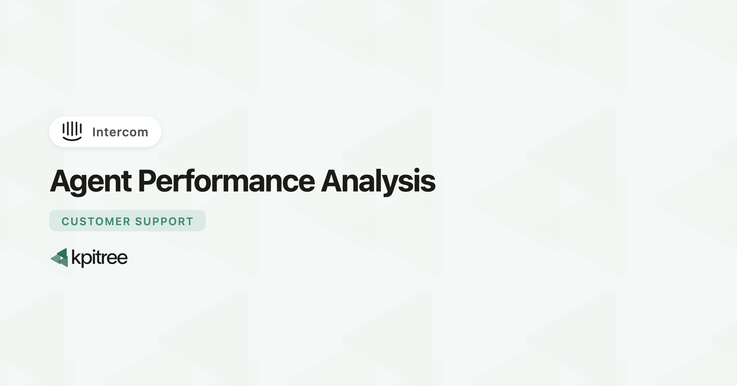 Agent Performance Analysis for Intercom - KPI Tree