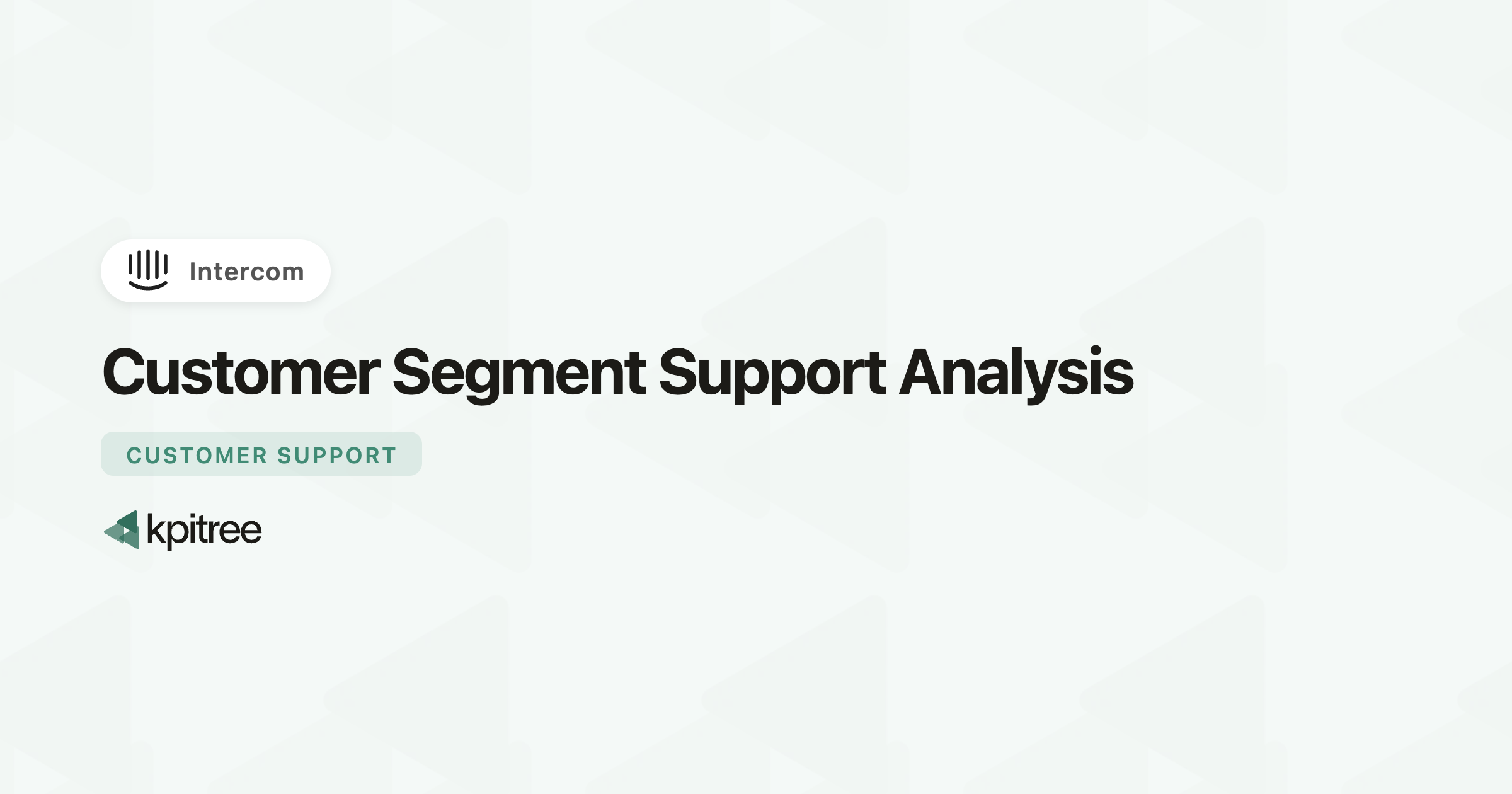 Customer Segment Support Analysis for Intercom - KPI Tree