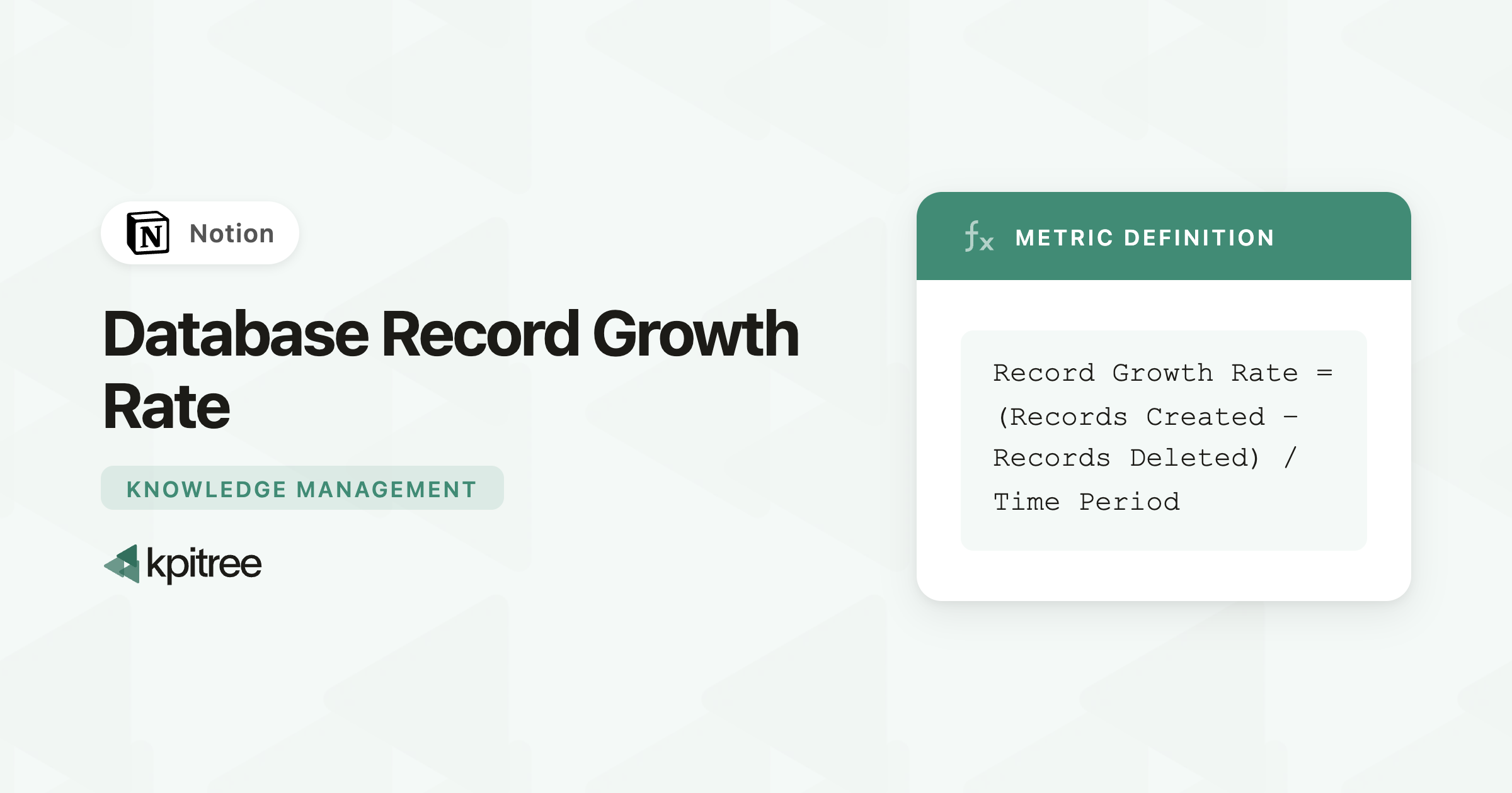 Database Record Growth Rate for Notion: Definition, Formula - KPI Tree