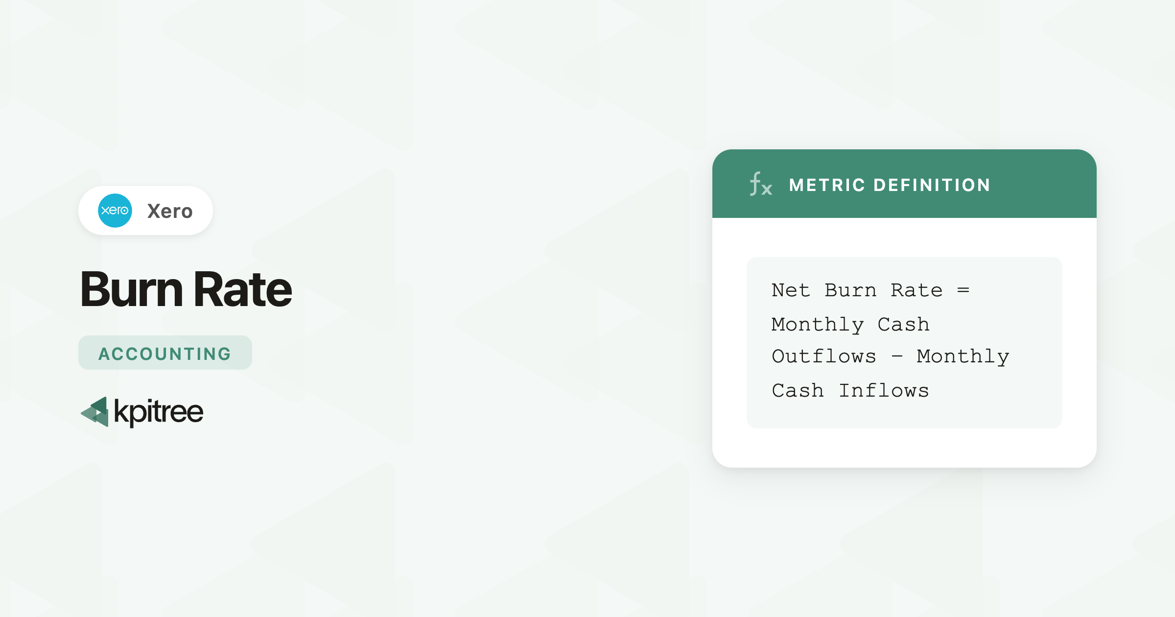 Burn Rate for Xero - KPI Tree